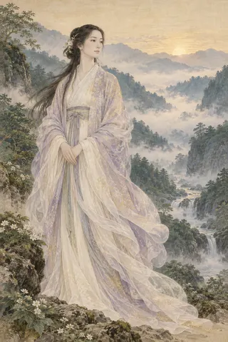 速佐須良比売神を題材にした創作画