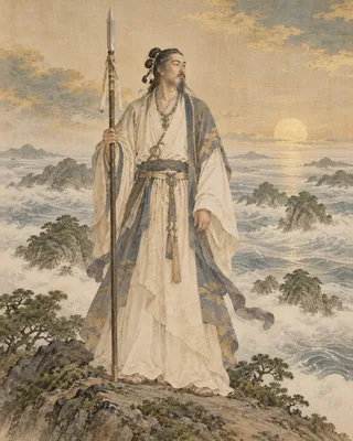 伊邪那岐大神を題材にした創作画
