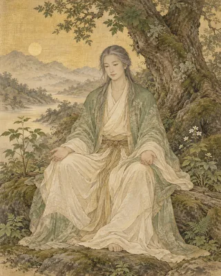 神産巣日神を題材にした創作画