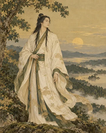 天之菩卑能命を題材にした個別の創作画