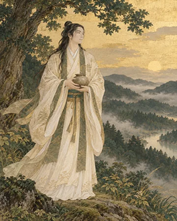 天之甕主神を題材にした個別の創作画