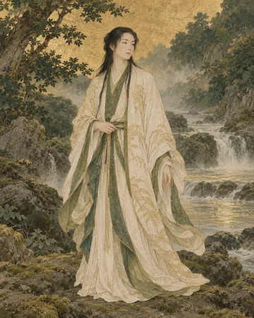布波能母遅久奴須奴神を題材にした個別の創作画
