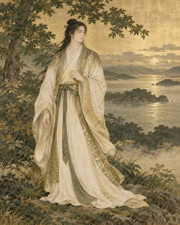 速甕之多気佐波夜遅奴美神を題材にした個別の創作画