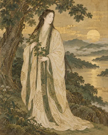 比々羅木之其花麻豆美神を題材にした個別の創作画