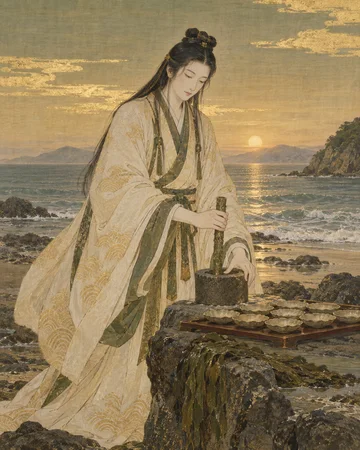 櫛八玉神を題材にした個別の創作画