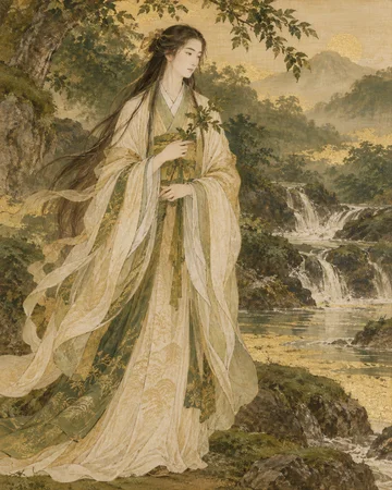 淤迦美神を題材にした個別の創作画