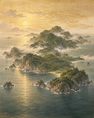 大多麻流別を題材にした個別の創作画
