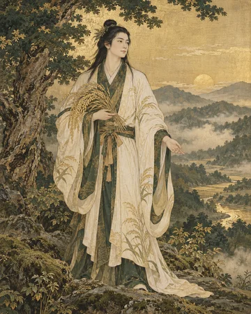 大年神を題材にした個別の創作画