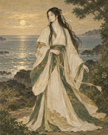 頬那美神を題材にした個別の創作画