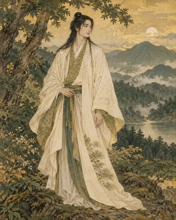 八島士奴美神を題材にした個別の創作画