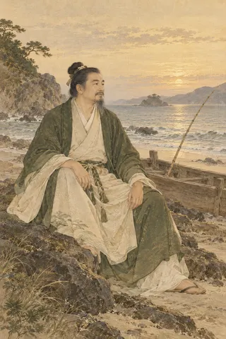 事代主神を題材にした創作画