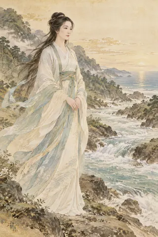 瀬織津比売神を題材にした創作画