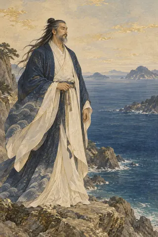 底津綿津見神を題材にした創作画