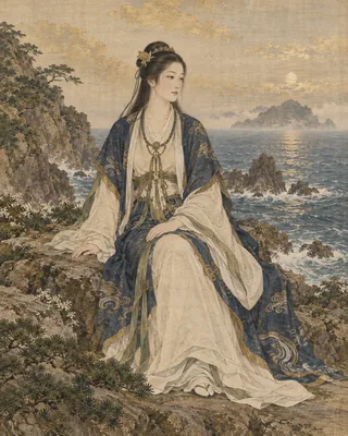 田心姫神を題材にした創作画