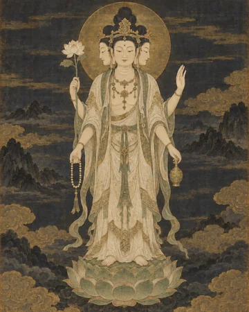 梵天のお姿を表したAIによる創作画