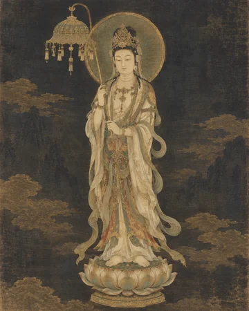 普賢菩薩(二十五菩薩)のお姿を表したAIによる創作画