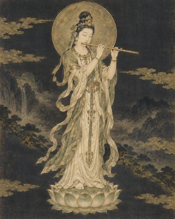 宝蔵菩薩のお姿を表したAIによる創作画