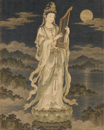 山海恵菩薩のお姿を表したAIによる創作画
