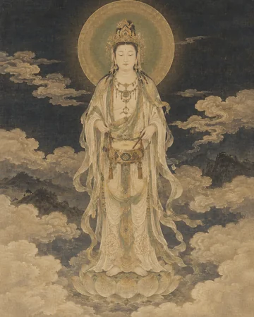 大自在王菩薩のお姿を表したAIによる創作画