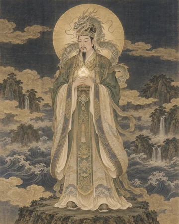 難陀龍王のお姿を表したAIによる創作画