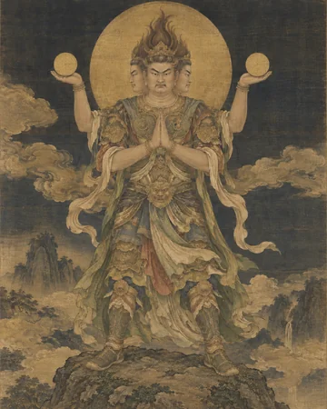 阿修羅王のお姿を表したAIによる創作画