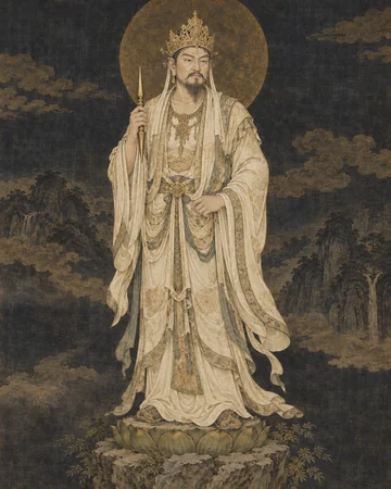 金大王のお姿を表したAIによる創作画