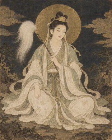 客人権現のお姿を表したAIによる創作画
