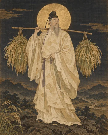 稲荷大明神のお姿を表したAIによる創作画