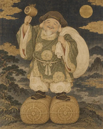 大黒天のお姿を表したAIによる創作画