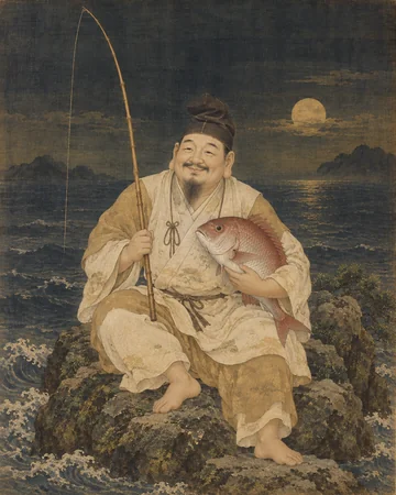 恵比寿神のお姿を表したAIによる創作画