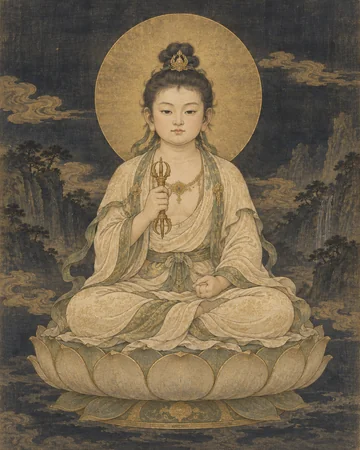 烏倶婆我童子のお姿を表したAIによる創作画