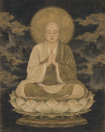龍樹菩薩のお姿を表したAIによる創作画