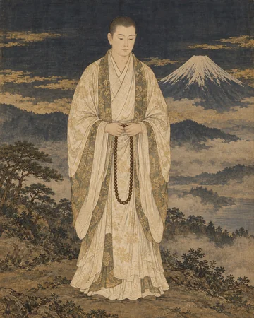 富士権現のお姿を表したAIによる創作画