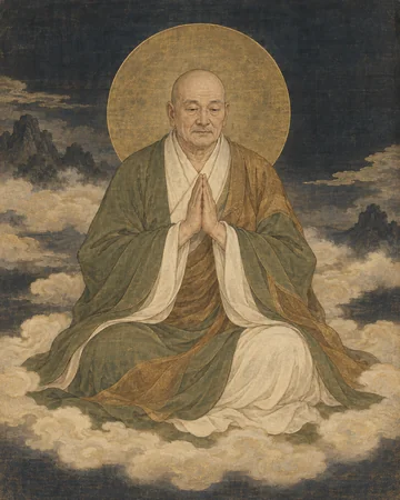 十禅師のお姿を表したAIによる創作画