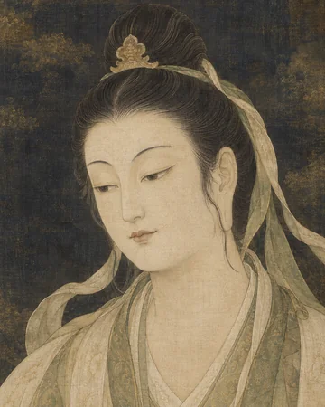 非想天のお姿を表したAIによる創作画