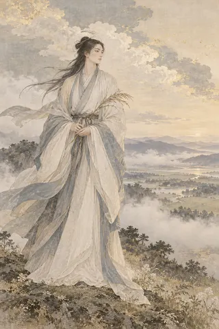 豊雲野神を題材にした創作画